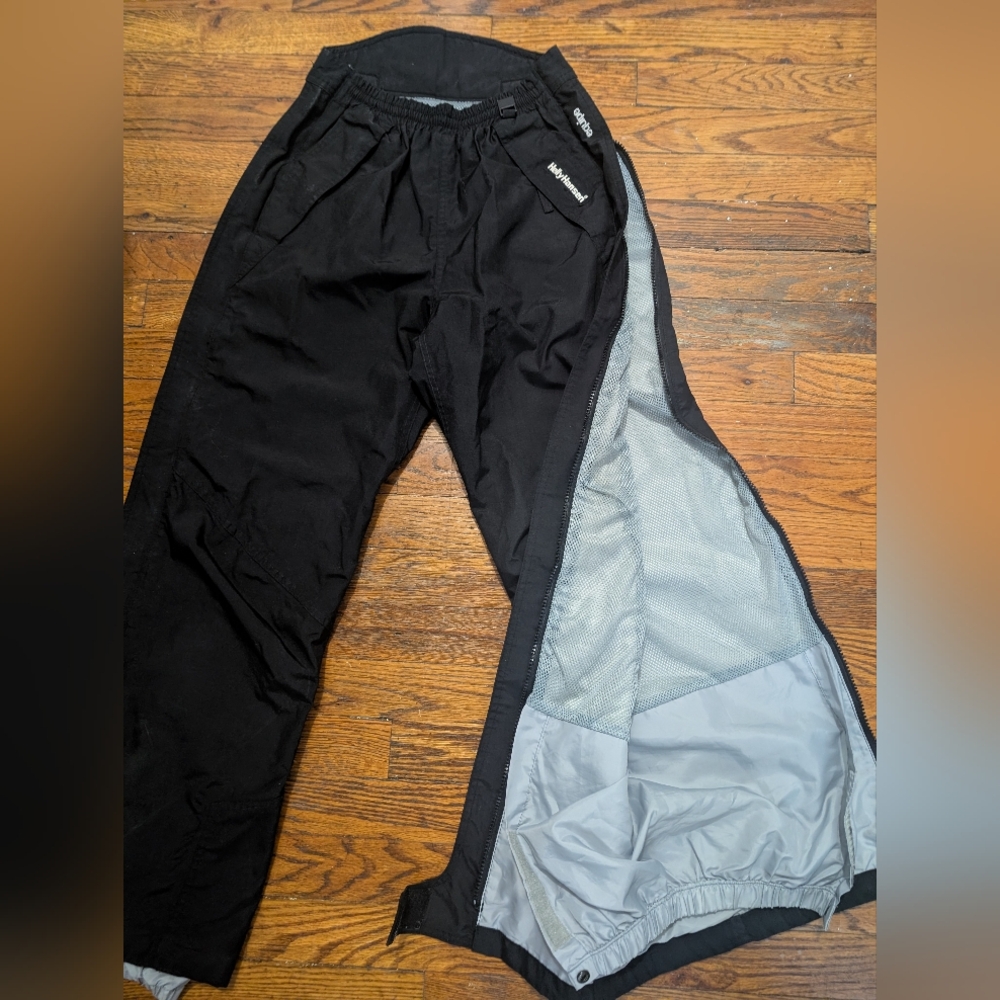 Helly Hansen Equipe Ski Snowboard Black Side Zip Tearaway Pants XS